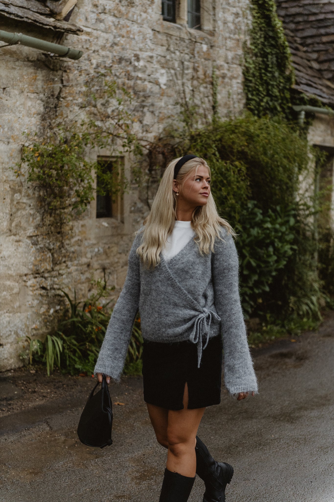 NMSUTTON Knit Cardigan - Light Grey Melange